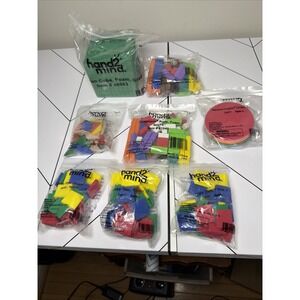 Lot Of 8 Hand 2 Mind‎ Math Manipulatives Color Foam Tiles Ten Cube Learning Fun